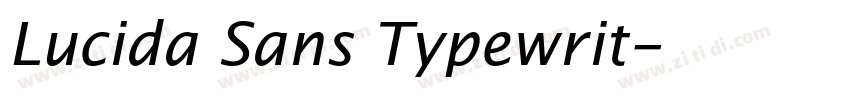 Lucida Sans Typewrit字体转换